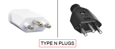 TYPE N Plugs are used in the following Countries:
<br>
Primary Country known for using TYPE N plugs is Brazil.

<br>Additional Country that uses TYPE N plugs is South Africa.

<br><font color="yellow">*</font> Additional Type N Electrical Devices:

<br><font color="yellow">*</font> <a href="https://internationalconfig.com/icc6.asp?item=TYPE-N-CONNECTORS" style="text-decoration: none">Type N Connectors</a> 

<br><font color="yellow">*</font> <a href="https://internationalconfig.com/icc6.asp?item=TYPE-N-OUTLETS" style="text-decoration: none">Type N Outlets</a> 

<br><font color="yellow">*</font> <a href="https://internationalconfig.com/icc6.asp?item=TYPE-N-POWER-CORDS" style="text-decoration: none">Type N Power Cords</a> 

<br><font color="yellow">*</font> <a href="https://internationalconfig.com/icc6.asp?item=TYPE-N-POWER-STRIPS" style="text-decoration: none">Type N Power Strips</a>

<br><font color="yellow">*</font> <a href="https://internationalconfig.com/icc6.asp?item=TYPE-N-ADAPTERS" style="text-decoration: none">Type N Adapters</a>

<br><font color="yellow">*</font> <a href="https://internationalconfig.com/worldwide-electrical-devices-selector-and-electrical-configuration-chart.asp" style="text-decoration: none">Worldwide Selector. All Countries by TYPE.</a>

<br>View examples of TYPE N plugs below.